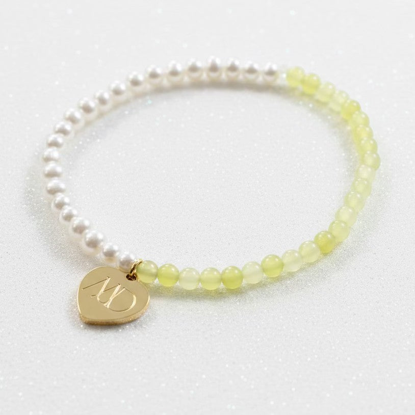 Didiscus Yellow Jade Bracelet
